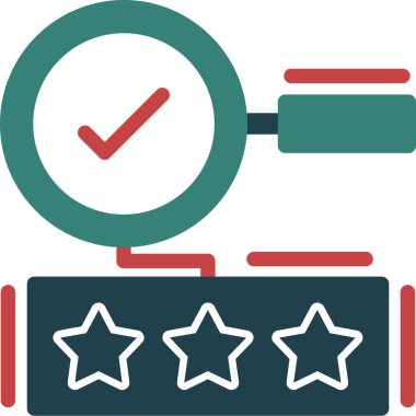 derecelendirme yıldızları düz stil ikonu