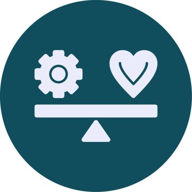 Kalp vektör simgesi. Bu yuvarlak düz sembol beyaz arkaplanda yumuşak mavi renklerle çizilir.