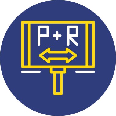 park simgesi vektör illüstrasyonu