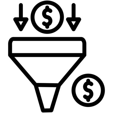 Dolar simgesi vektör illüstrasyonu