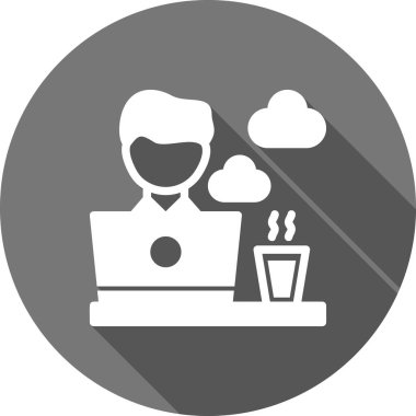 Kahve ve çay. Basit simge