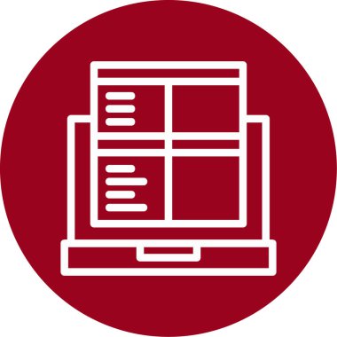 Modern simgenin vektör illüstrasyonu