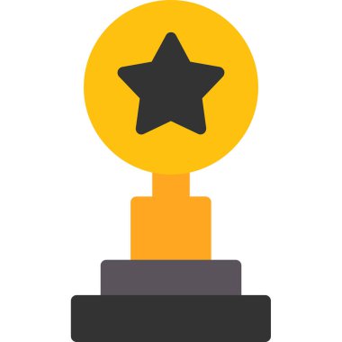 Ödülü Kupası düz vektör simgesi