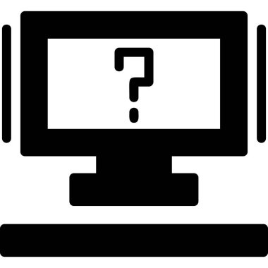 bilgisayar ekranı izleyici simgesi ana hat biçiminde