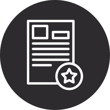 Vektör belgesi Simge illüstrasyonu