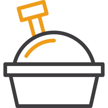 yemek pişirme simgesi ana hatlarıyla