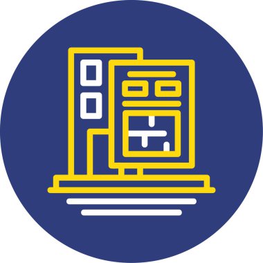 Yapı simgesinin vektör illüstrasyonu