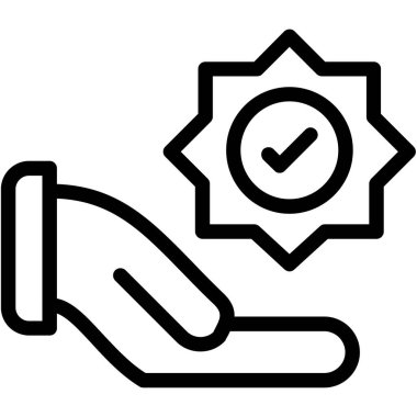 İşaret simgesini işaretle. Beyaz arkaplanda izole edilmiş web tasarımı için ana çizgi işaretleme vektör simgesi