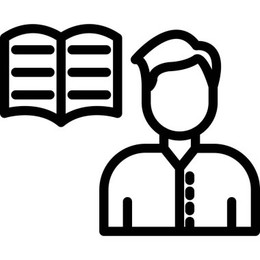 kitap simgesi vektör illüstrasyonu