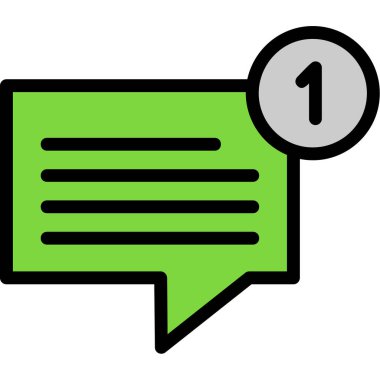 baloncuk sohbet ileti simgesi - özet biçimi