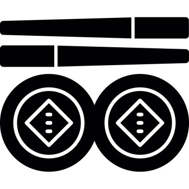 Araba lastiği simgesi, anahat stili