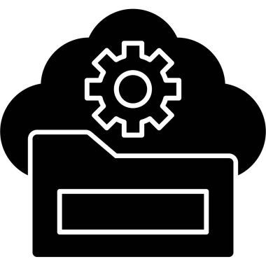 veri depolama simgesi vektör illüstrasyonu