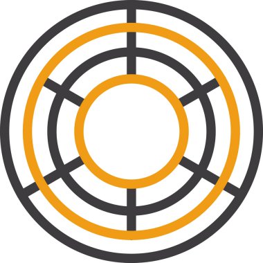 turta çizelgesi diyagramı simgesi ana hat biçiminde