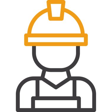 İnşaatçı işçi miğferi simgesi