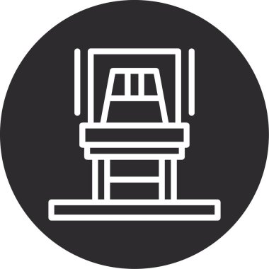 sandalye simgesi çizimi