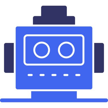 Vektör illüstrasyonu, robot simgesi