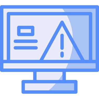 Bilgisayar. Web simgesi basit illüstrasyon