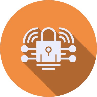 Asma kilit simgesinin vektör illüstrasyonu