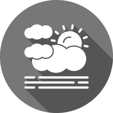 bulutlu hava kutsal kişilerin resmi, vektör çizim