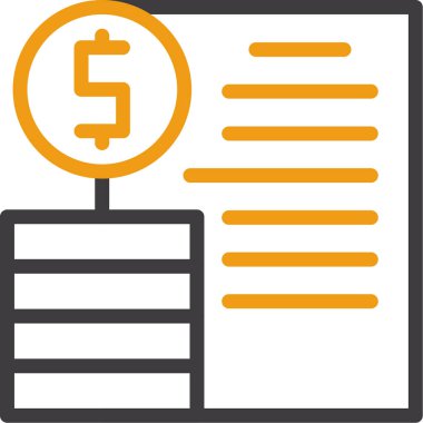 Dolar. Web simgesi basit illüstrasyon