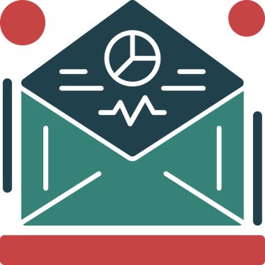 e-posta zarfı simgesi ana hat biçiminde