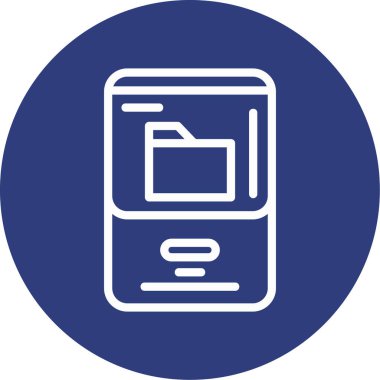 vektör lcd simgesi illüstrasyonu