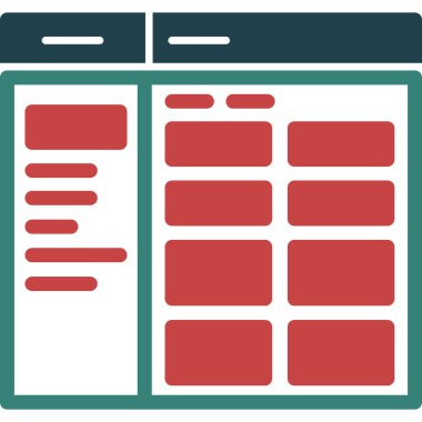 tarayıcı pencere simgesi. vektör illüstrasyonu