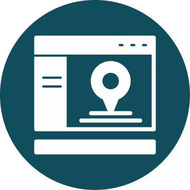 vektör lcd simgesi illüstrasyonu