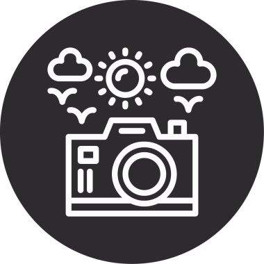 kamera fotoğraf vektör simgesi