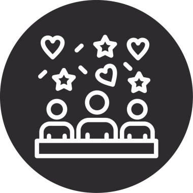 Bir aşk simgesinin vektör illüstrasyonu