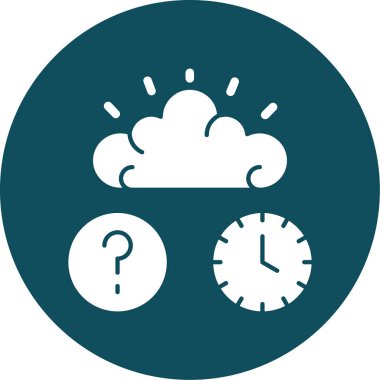 Bulut. Web simgesi basit illüstrasyon