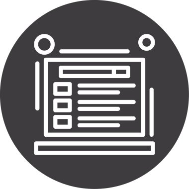 Belge simgesinin vektör illüstrasyonu