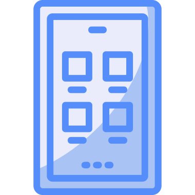 Telefon ikonu. vektör illüstrasyonu