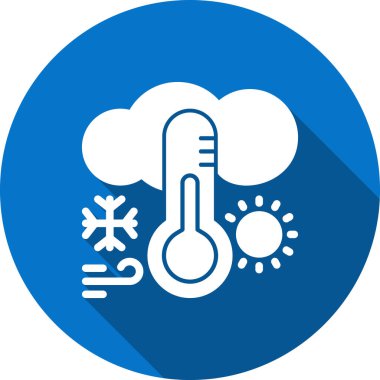 termometre simgesi vektör illüstrasyonu