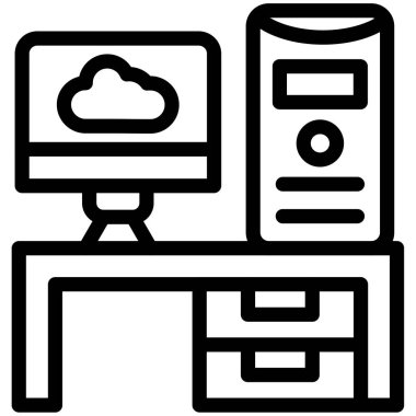 bulut sunucu veritabanı simgesi