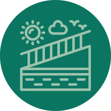 Benzersiz yapı ikonu vektör çizimi