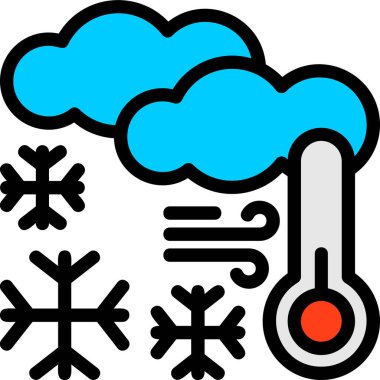 Hava durumu. Web simgesi basit tasarım