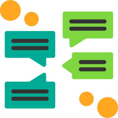 Konuşma baloncukları ikon vektör çizimi