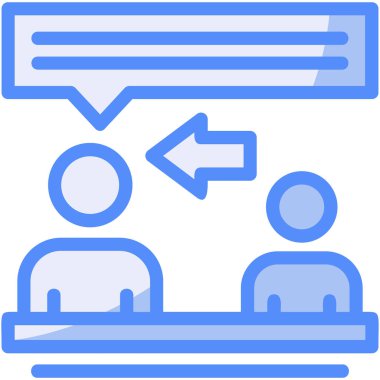 Sohbet simgesi vektör illüstrasyonu