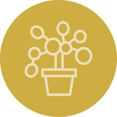 bitki simgesi vektör illüstrasyonu