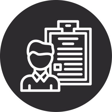 İş adamı ikonu. Beyaz arkaplanda izole edilmiş web tasarımı için iş insanlarının basit illüstrasyon vektör simgesi