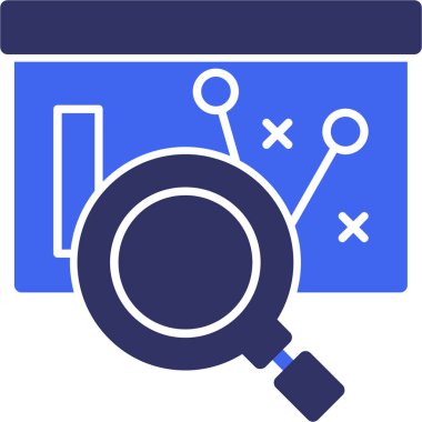 Veri analizi. Web simgesi basit illüstrasyon