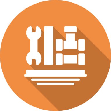 Yapı ve onarım simgesinin vektör illüstrasyonu