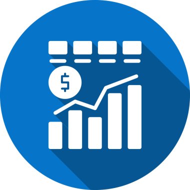 İş ve finans simgesinin vektör illüstrasyonu