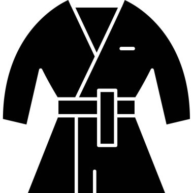 Kimono. Web simgesi basit illüstrasyon