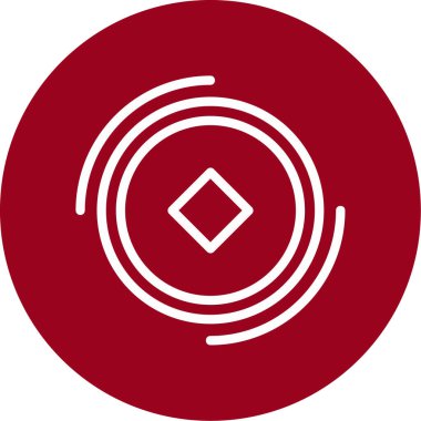 Bir pusula simgesinin vektör illüstrasyonu