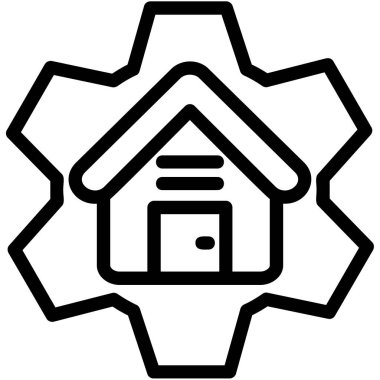 ev simgesi vektör illüstrasyonu