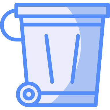 Çöp kutusu simgesi vektör çizimi çizimi