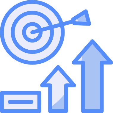 ok yönü hedef simgesi - taslak biçimi