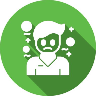 Ağlayan Avatar vektör illüstrasyon tasarımı simgesi